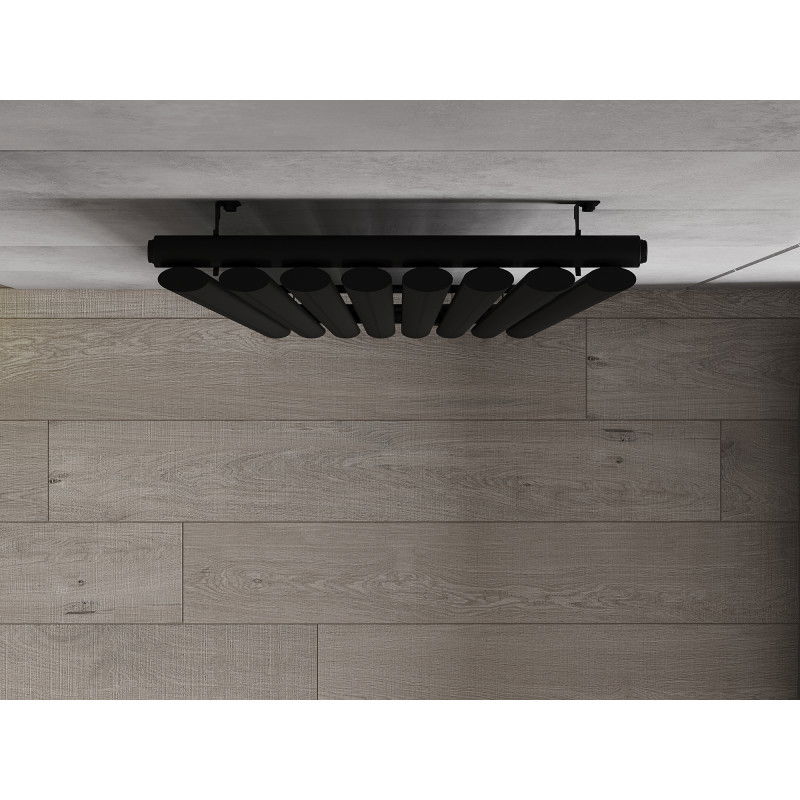 Mexen Oregon dekoratívny radiátor 1800 x 480 mm, 805 W, čierny - W202-1800-490-00-70