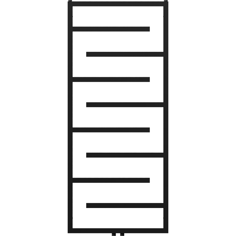 Mexen Orlando dekoratívny radiátor 1380 x 600 mm, 445 W, čierny - W207-1380-600-00-70