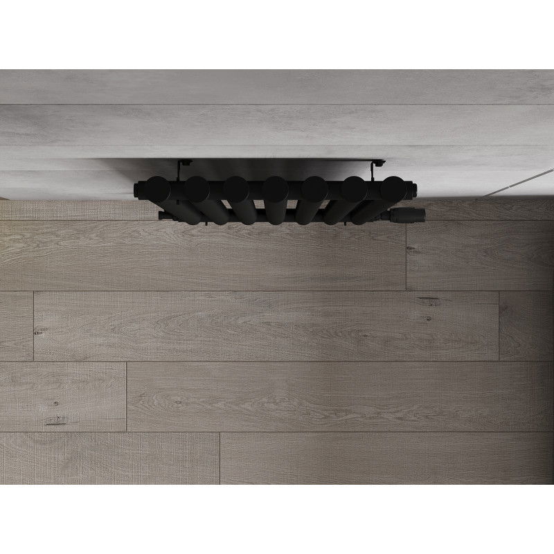 Mexen Texas dekoratívny radiátor 1200 x 460 mm, 659 W, čierny - W203-1200-460-00-70