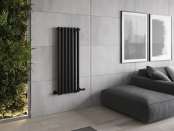 Mexen Texas dekoratívny radiátor 1200 x 460 mm, 659 W, čierny - W203-1200-460-00-70