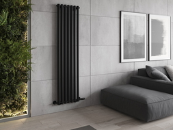Mexen Texas dekoratívny radiátor 1800 x 460 mm, 965 W, čierny - W203-1800-460-00-70