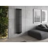 Mexen Tulsa dekoratívny radiátor 1600 x 420 mm, 613 W, čierny - W219-1600-420-00-70