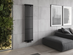 Mexen Tulsa dekoratívny radiátor 1600 x 420 mm, 613 W, Čierna - W219-1600-420-00-70