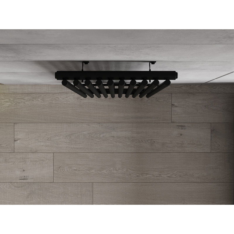 Mexen Tulsa dekoratívny radiátor 1600 x 420 mm, 613 W, čierny - W219-1600-420-00-70