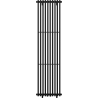 Mexen Tulsa dekoratívny radiátor 1600 x 420 mm, 613 W, Čierna - W219-1600-420-00-70