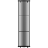 Mexen Tulsa dekoratívny radiátor 1600 x 420 mm, 613 W, čierny - W219-1600-420-00-70