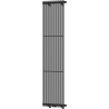 Mexen Tulsa dekoratívny radiátor 1600 x 420 mm, 613 W, čierny - W219-1600-420-00-70