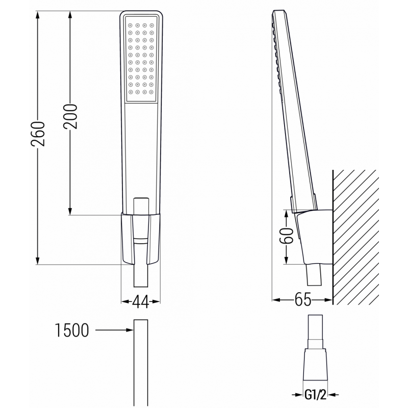 Mexen Pecos R72 vaňová súprava, chróm - 72703R72-00
