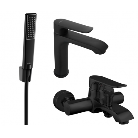 Mexen Pecos R72 kúpeľňový set, čierny - 72703R72-70