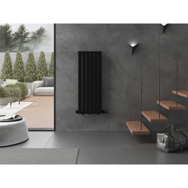 Mexen Boston dekoratívny radiátor 1200 x 452 mm, 611 W, čierny - W213-1200-452-00-70