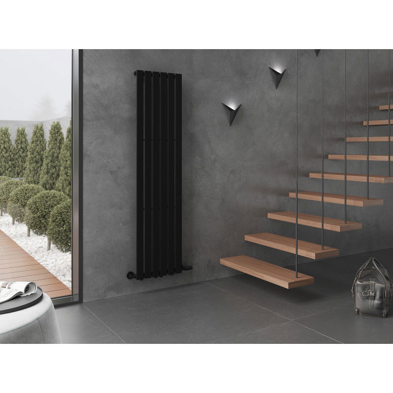 Mexen Boston dekoratívny radiátor 1800 x 452 mm, 888 W, čierny - W213-1800-452-00-70