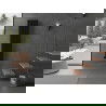 Mexen Dallas dekoratívny radiátor 1600 x 360 mm, 1039 W, Čierna - W214-1600-360-00-70