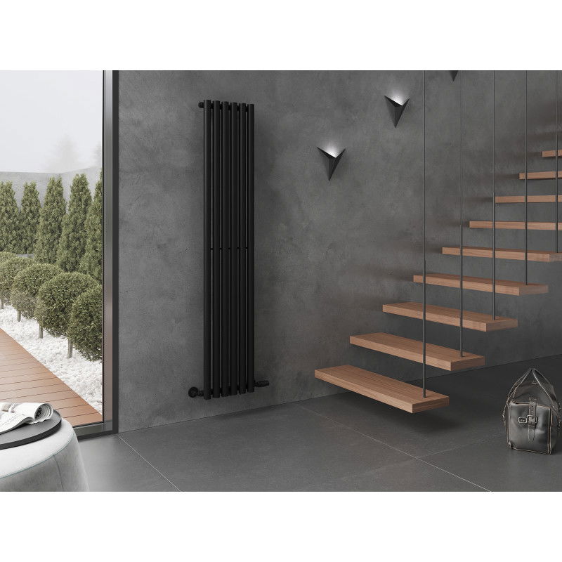 Mexen Nevada dekoratívny radiátor 1800 x 360 mm, 705 W, čierny - W201-1800-360-00-70