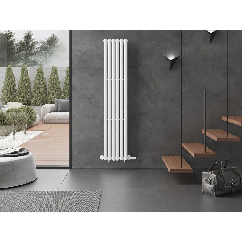 Mexen Oregon dekoratívny radiátor 1800 x 360 mm, 604 W, biely - W202-1800-350-00-20