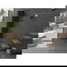 Mexen Oregon dekoratívny radiátor 1800 x 350 mm, 604 W, Čierna - W202-1800-350-00-70