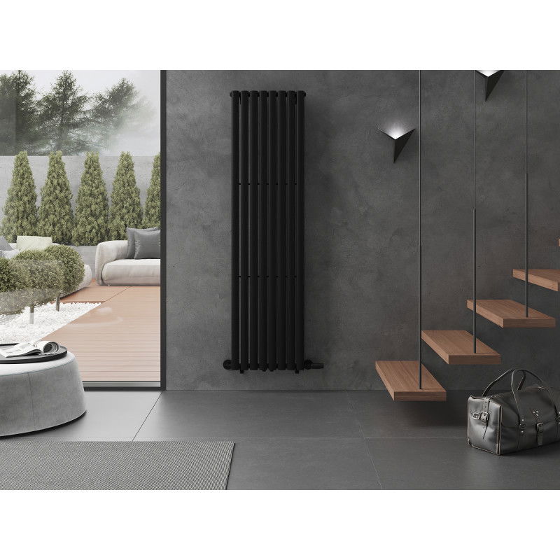 Mexen Oregon dekoratívny radiátor 1800 x 480 mm, 805 W, čierny - W202-1800-490-00-70