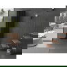 Mexen Oregon dekoratívny radiátor 1800 x 480 mm, 805 W, čierny - W202-1800-490-00-70