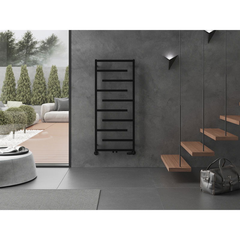 Mexen Orlando dekoratívny radiátor 1380 x 600 mm, 445 W, čierny - W207-1380-600-00-70