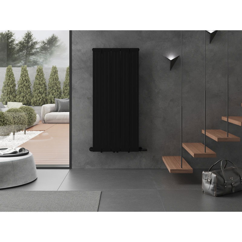 Mexen Waco dekoratívny radiátor 1544 x 694 mm, 1550 W, čierny - W217-1544-694-00-70
