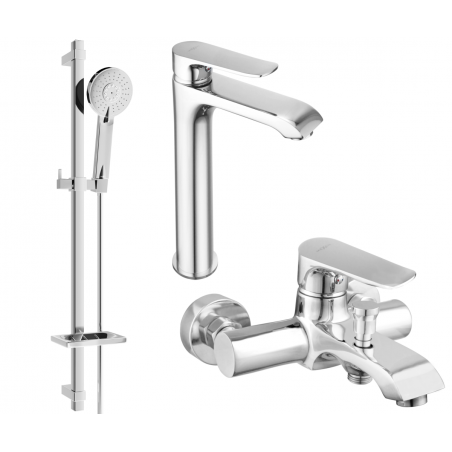 Mexen Pecos DQ40 vaňový set, chróm - 72713DQ40-00