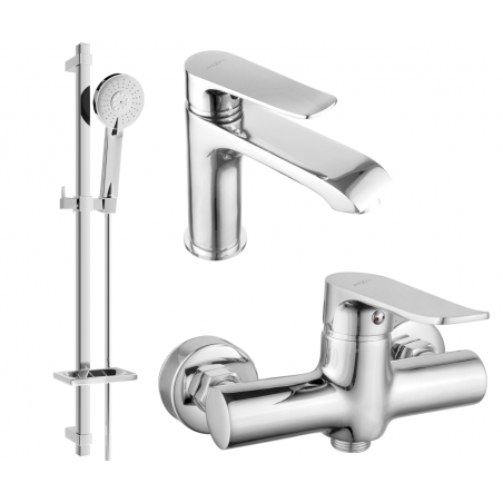 Mexen Pecos DQ40 sprchový set, chróm - 72704DQ40-00