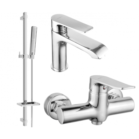 Mexen Pecos DQ72 sprchový set, chróm - 72704DQ72-00