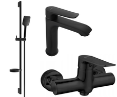 Mexen Pecos DS62 sprchový set, čierny - 72704DS62-70