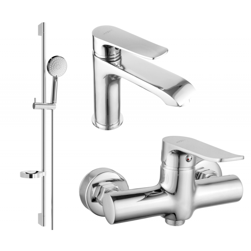 Mexen Pecos DS75 sprchový set, chróm - 72704DS75-00