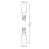 Mexen sprchová hadica 125 cm, čierna - 79435-70