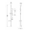 Mexen Pecos DS62 sprchový set, chróm - 72714DS62-00