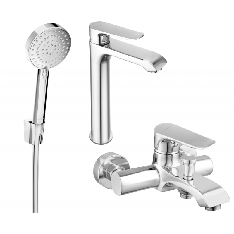Mexen Pecos R75 vaňový set, chróm - 72713R75-00