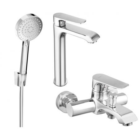 Mexen Pecos R75 vaňový set, chróm - 72713R75-00