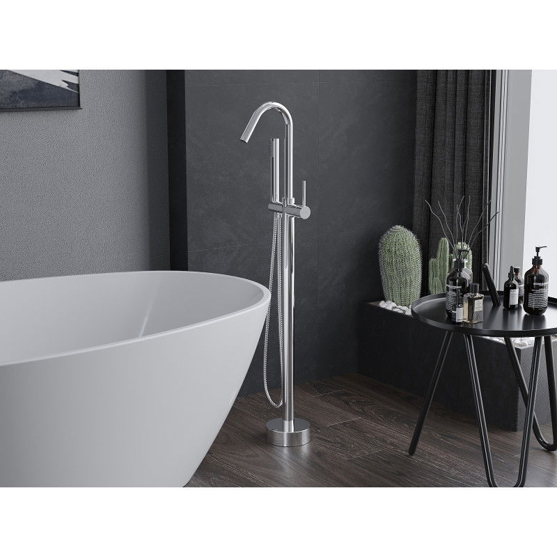 Mexen Gaja voľne stojaca vaňová batéria, chróm - 75333-00