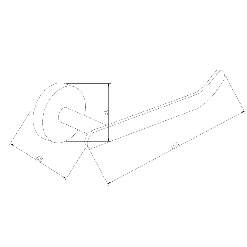 Mexen Loft držiak na toaletný papier, čierny - 7012633-70