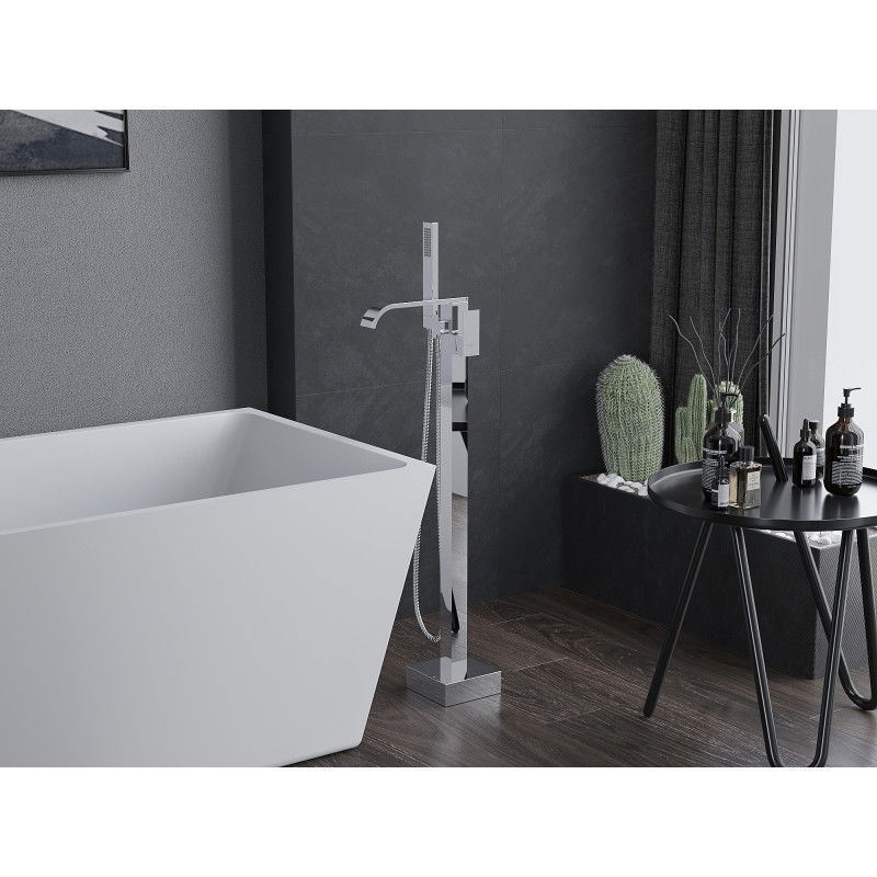 Mexen Lava samostatne stojaca vaňová batéria, chróm - 752433-00