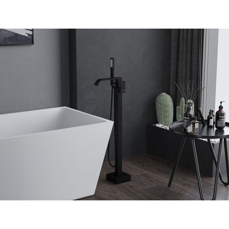 Mexen Lava voľne stojaca vaňová batéria, čierna - 752433-70