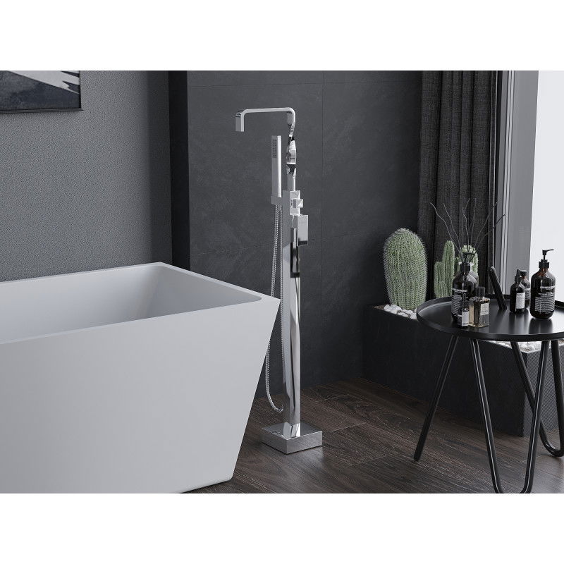 Mexen Avila voľne stojaca vaňová batéria, chróm - 75833-00