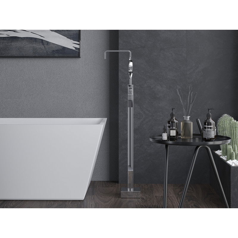 Mexen Avila voľne stojaca vaňová batéria, chróm - 75833-00