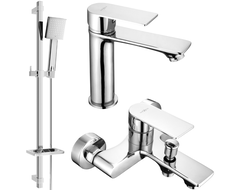 Mexen Royo DQ45 kúpeľňový set, chróm - 72203DQ45-00