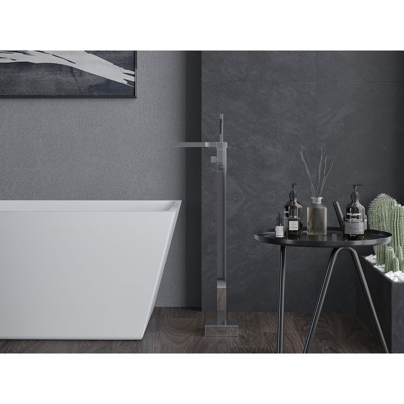 Mexen Algar samostatne stojaca batéria vaňová, chróm - 75733-00