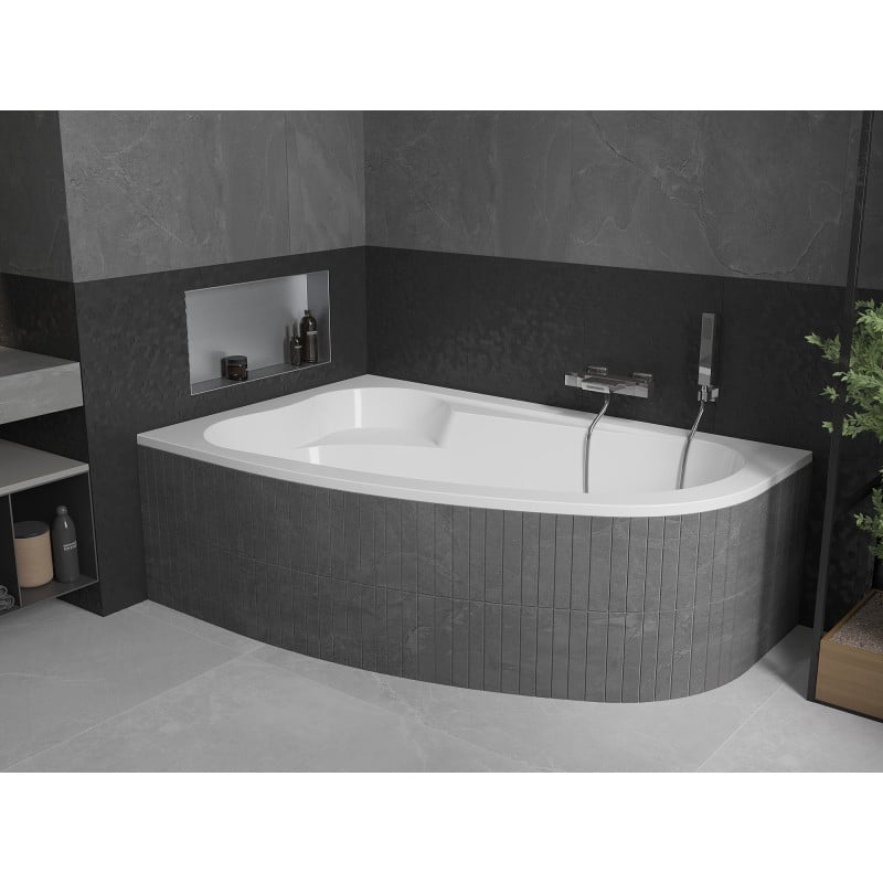 Mexen Westa rohová vaňa ľavá 160 x 100 cm, biela - 560116010001