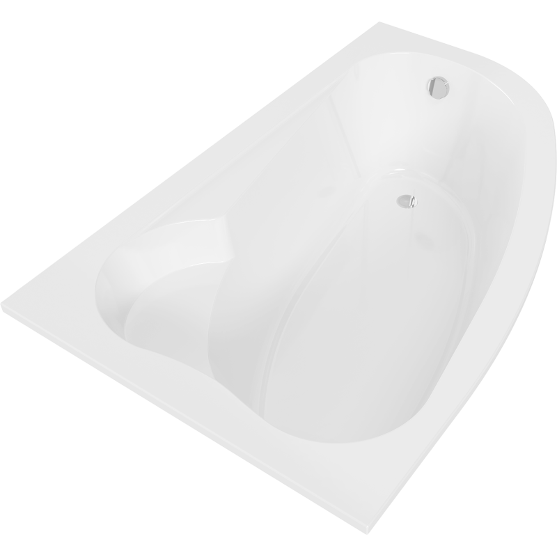 Mexen Westa rohová vaňa ľavá 160 x 100 cm, biela - 560116010001