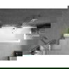 Mexen Cube obdĺžniková vaňa 170 x 80 cm s obkladom a 1-krídlovým paravánom 50 cm, transparentná, chróm - 550517080X9505000001