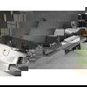 Mexen Cube obdĺžniková vaňa 170 x 80 cm s obkladom a 1-krídlovou sprchovou zástenou 50 cm, Čierny vzor - 550517080X9505007077