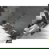 Mexen Cube obdĺžniková vaňa 170 x 80 cm s krytom a jednokrídlovou zástenou 60 cm, transparentná, chróm - 550517080X9506000001