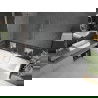 Mexen Cube obdĺžniková vaňa 170 x 80 cm s krytom a jednokrídlovou zástenou 60 cm, transparentná, chróm - 550517080X9506000001