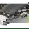 Mexen Cube obdĺžniková vaňa 170 x 80 cm s panelom a 1-krídlovou zástenou 60 cm, transparentná, zlatá - 550517080X9506000050