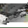 Mexen Cube obdĺžniková vaňa 170 x 80 cm s opláštením a 1-krídlovou zástena 60 cm, transparentná, čierna - 550517080X9506000070