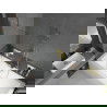 Mexen Cube obdĺžniková vaňa 170 x 80 cm s krytom a 1-krídlovým zástenou 70 cm, transparentná, zlatá - 550517080X9507000050