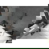 Mexen Cube obdĺžniková vaňa 170 x 80 cm s obložením a 1-krídlovým paravánom 70 cm, transparentná, čierna - 550517080X9507000070